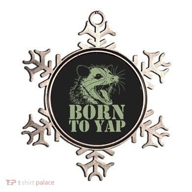 Funny Born To Yap Opossum Ornament