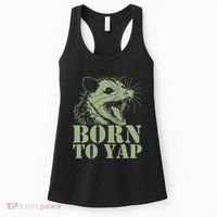 Funny Born To Yap Opossum Women's Tank Top thumb 0