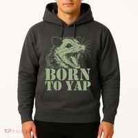 Funny Born To Yap Opossum Hoodie thumb 2
