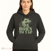Funny Born To Yap Opossum Hoodie thumb 5