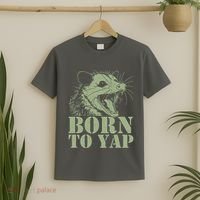 Funny Born To Yap Opossum T-Shirt thumb 2