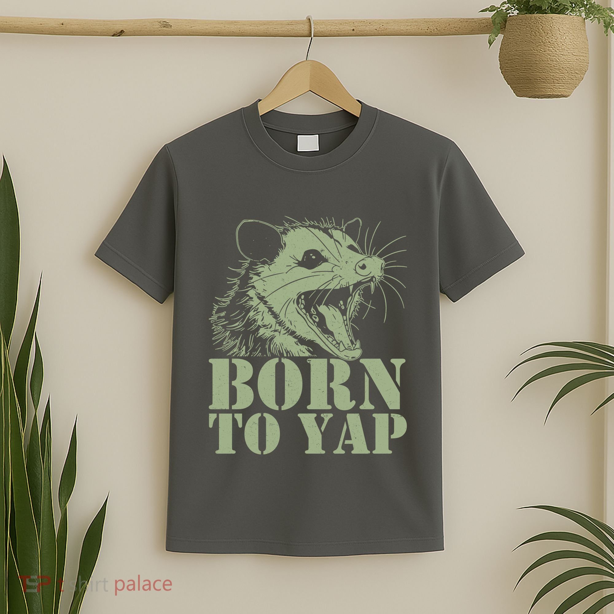 Funny Born To Yap Opossum T-Shirt