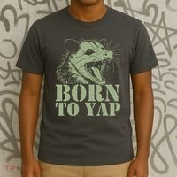 Funny Born To Yap Opossum T-Shirt thumb 3