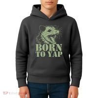 Funny Born To Yap Opossum Kids Hoodie thumb 4