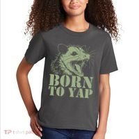 Funny Born To Yap Opossum Kids T-Shirt thumb 2
