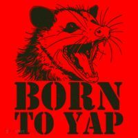 Funny Born To Yap Opossum Santa Hat thumb 1
