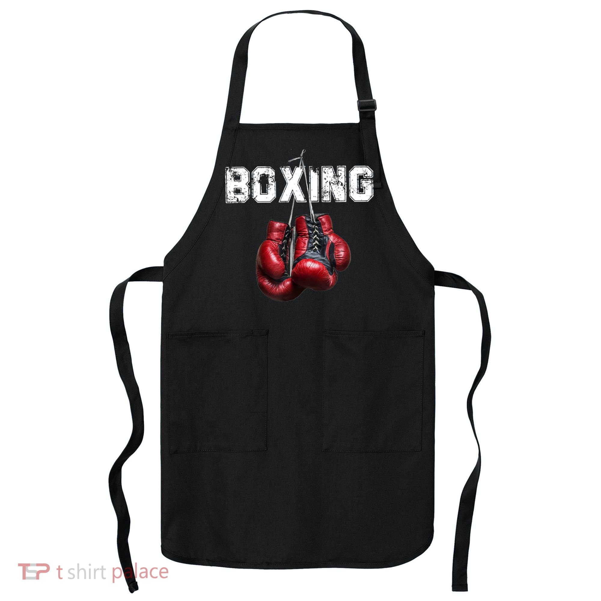 Funny Boxing TShirt I Love Boxing Tshirt Apron