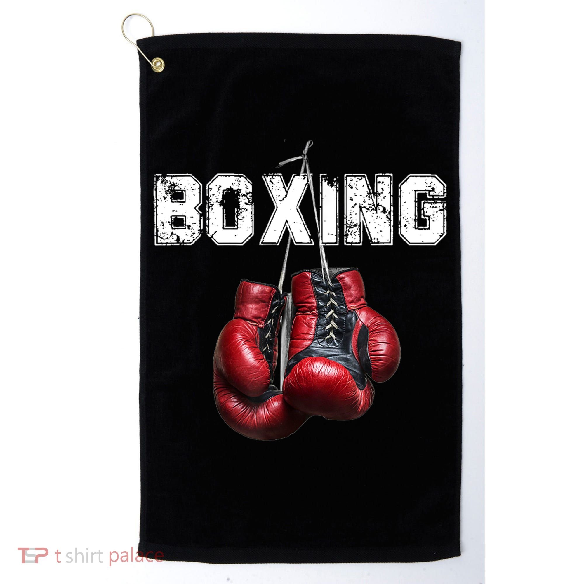 Funny Boxing TShirt I Love Boxing Tshirt Golf Towel