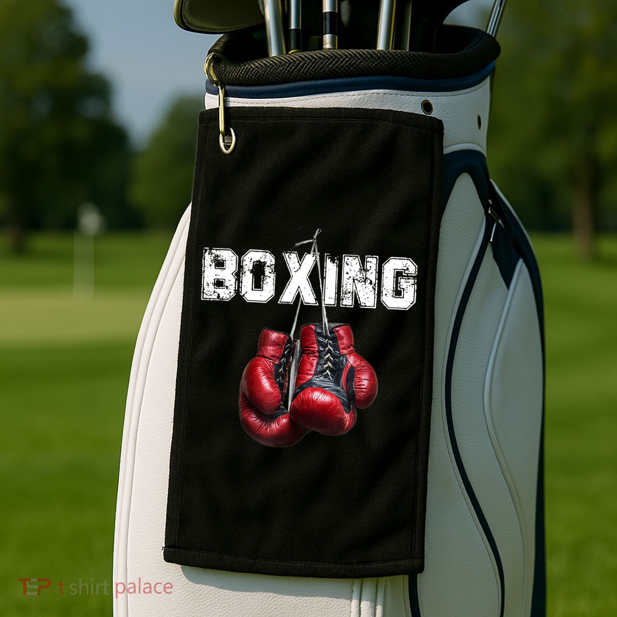 Funny Boxing TShirt I Love Boxing Tshirt Golf Towel