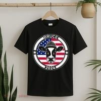 Funny Bruce The Cow Head Bruce For President 2024 T-Shirt thumb 2