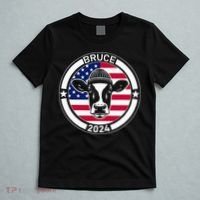 Funny Bruce The Cow Head Bruce For President 2024 T-Shirt thumb 5