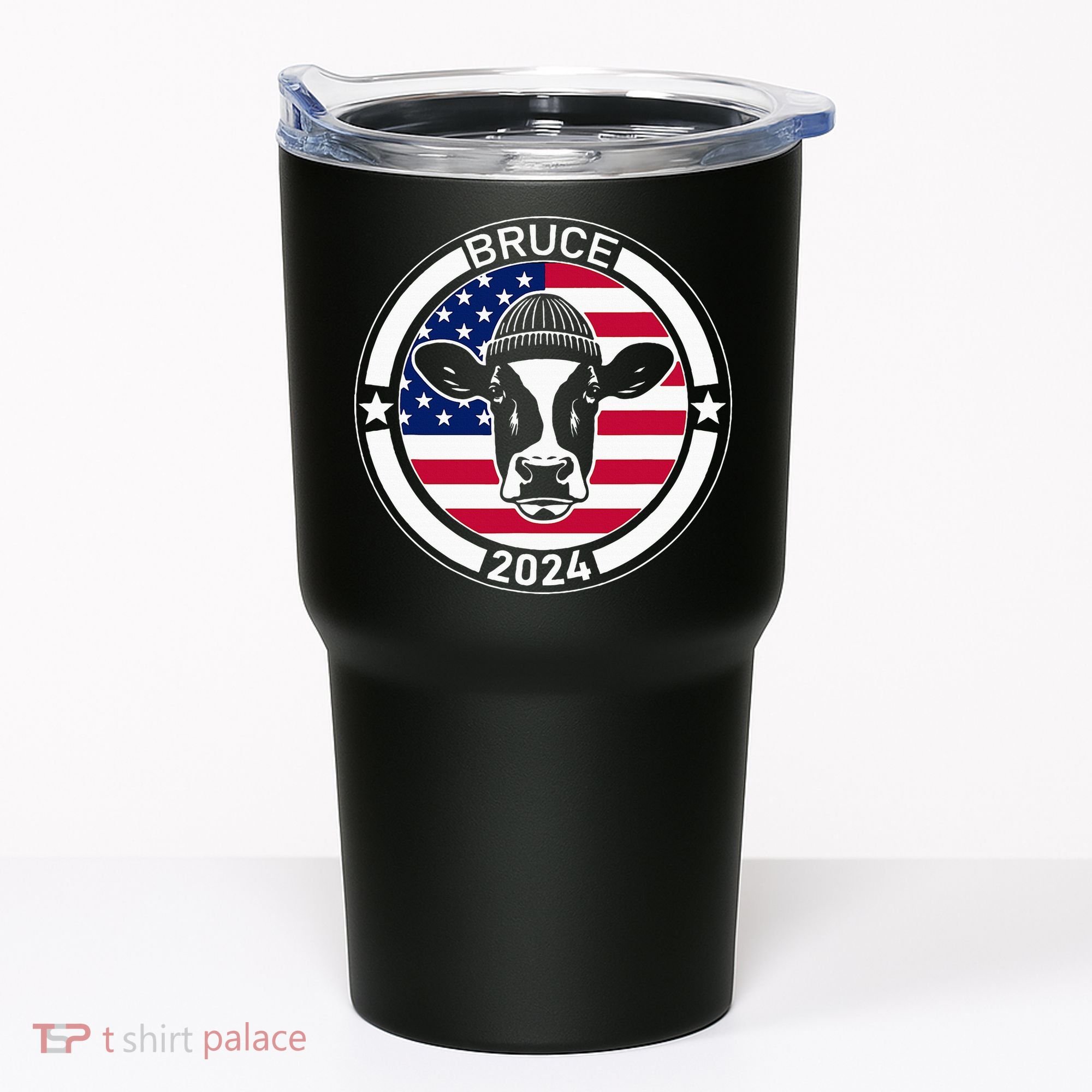 Funny Bruce The Cow Head Bruce For President 2024 Tumbler