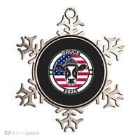 Funny Bruce The Cow Head Bruce For President 2024 Ornament thumb 0