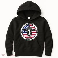 Funny Bruce The Cow Head Bruce For President 2024 Kids Hoodie thumb 0