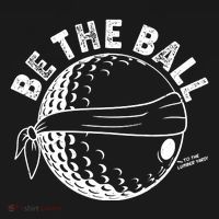 Funny Be The Ball Blindfolded Golf Ball Golfing Fan Sport Fan Women's Hoodie thumb 2