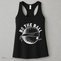 Funny Be The Ball Blindfolded Golf Ball Golfing Fan Sport Fan Women's Tank Top thumb 3