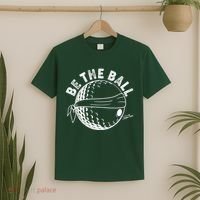 Funny Be The Ball Blindfolded Golf Ball Golfing Fan Sport Fan T-Shirt thumb 2