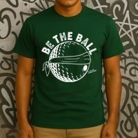 Funny Be The Ball Blindfolded Golf Ball Golfing Fan Sport Fan T-Shirt thumb 3