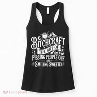 Funny Bitchcraft The Art Of Pissing People Off And Smiling Sweetly Women's Tank Top thumb 0