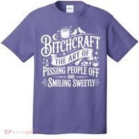 Funny Bitchcraft The Art Of Pissing People Off And Smiling Sweetly T-Shirt thumb 0