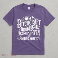 Funny Bitchcraft The Art Of Pissing People Off And Smiling Sweetly T-Shirt thumb 4