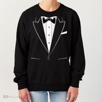 Funny Black Tuxedo And White Women's Sweatshirt thumb 0