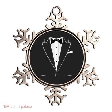 Funny Black Tuxedo And White Ornament