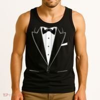 Funny Black Tuxedo And White Tank Top thumb 3