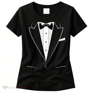 Funny Black Tuxedo And White Women's T-Shirt