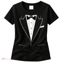 Funny Black Tuxedo And White Women's T-Shirt thumb 0