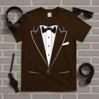Funny Black Tuxedo And White T-Shirt thumb 5