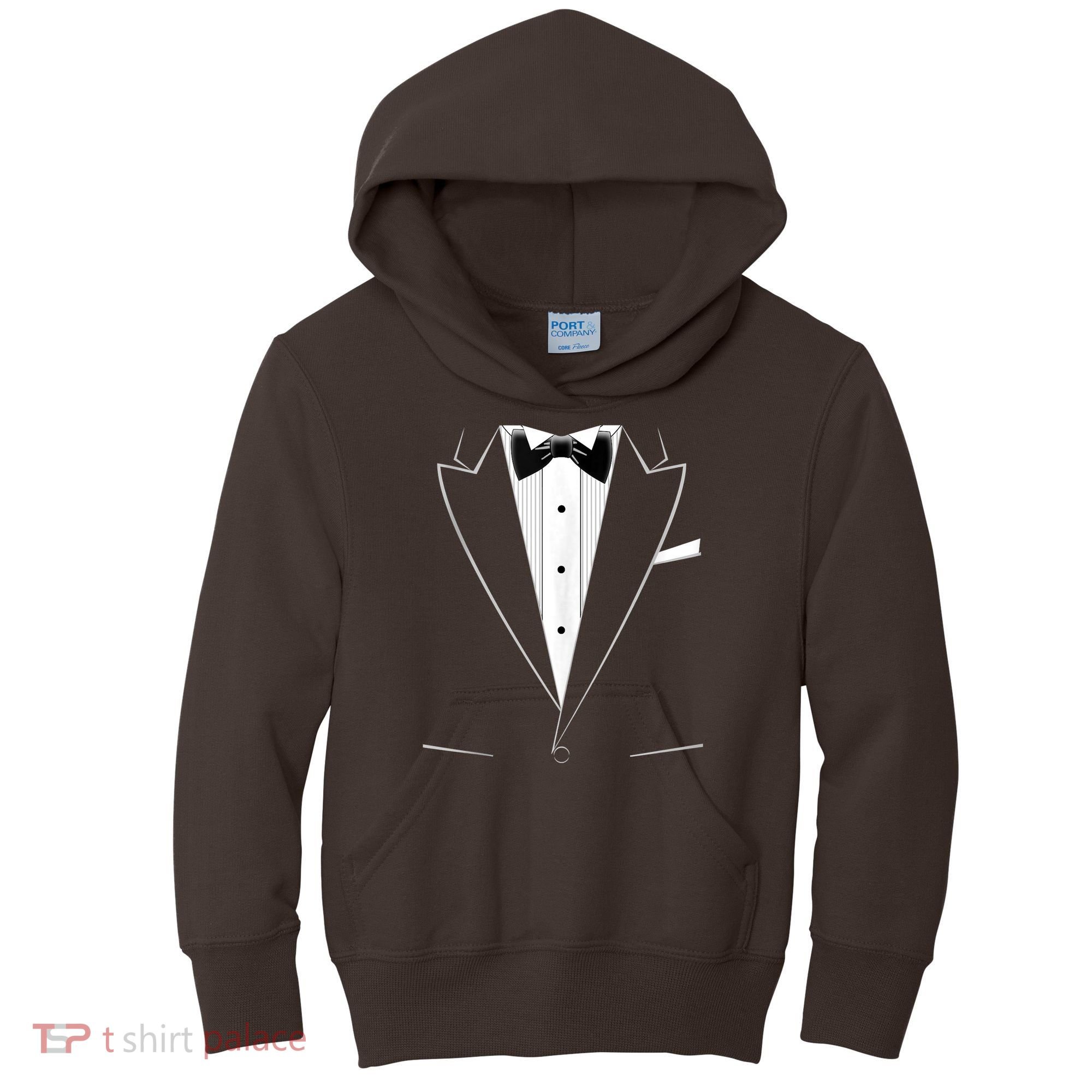 Funny Black Tuxedo And White Kids Hoodie