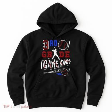 Funny Back To School Baseball Third Grade 3rd Grade Gift Hoodie