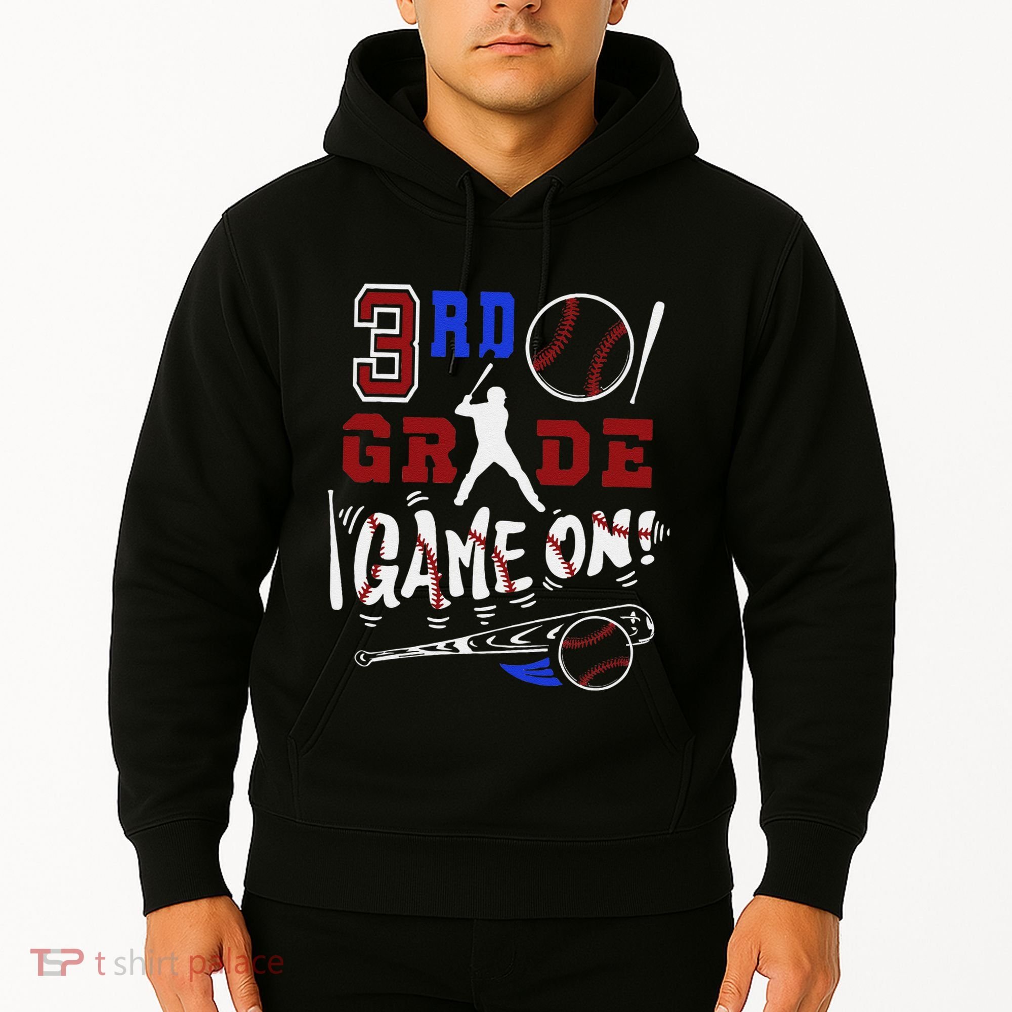 Funny Back To School Baseball Third Grade 3rd Grade Gift Hoodie
