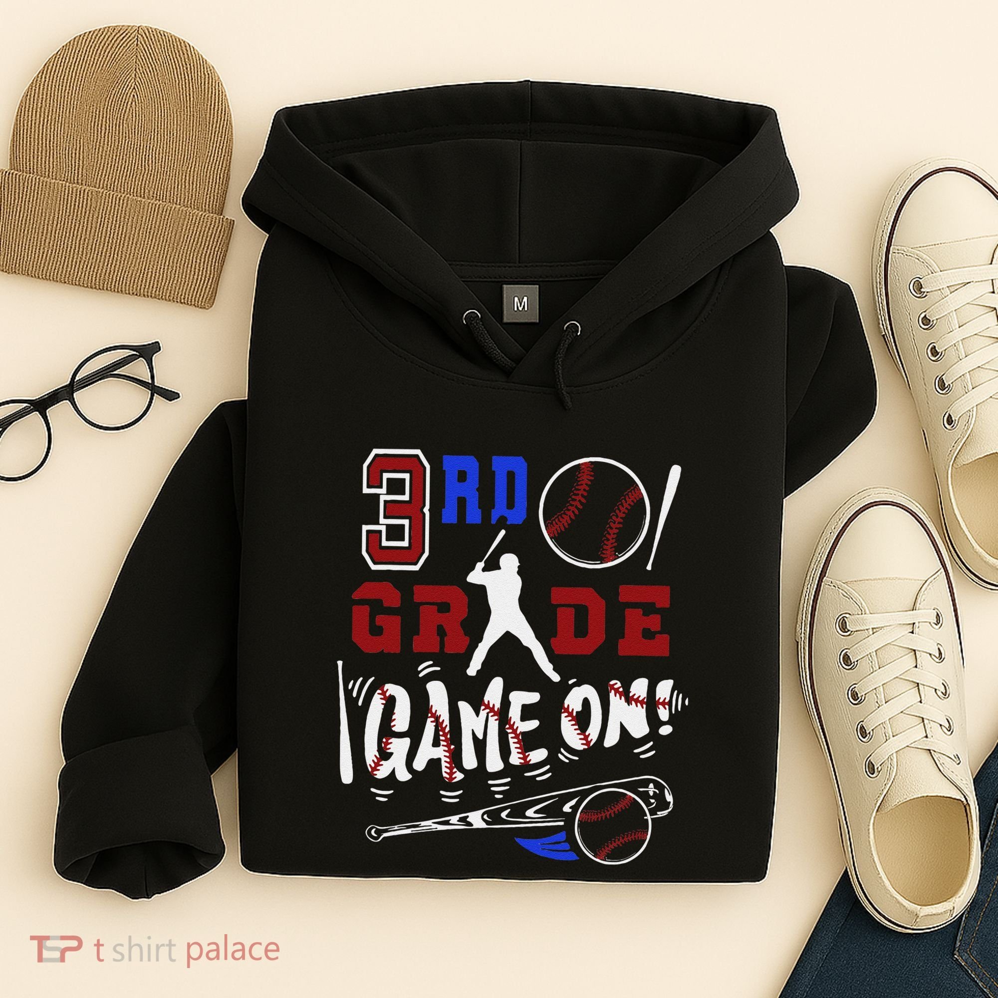 Funny Back To School Baseball Third Grade 3rd Grade Gift Hoodie