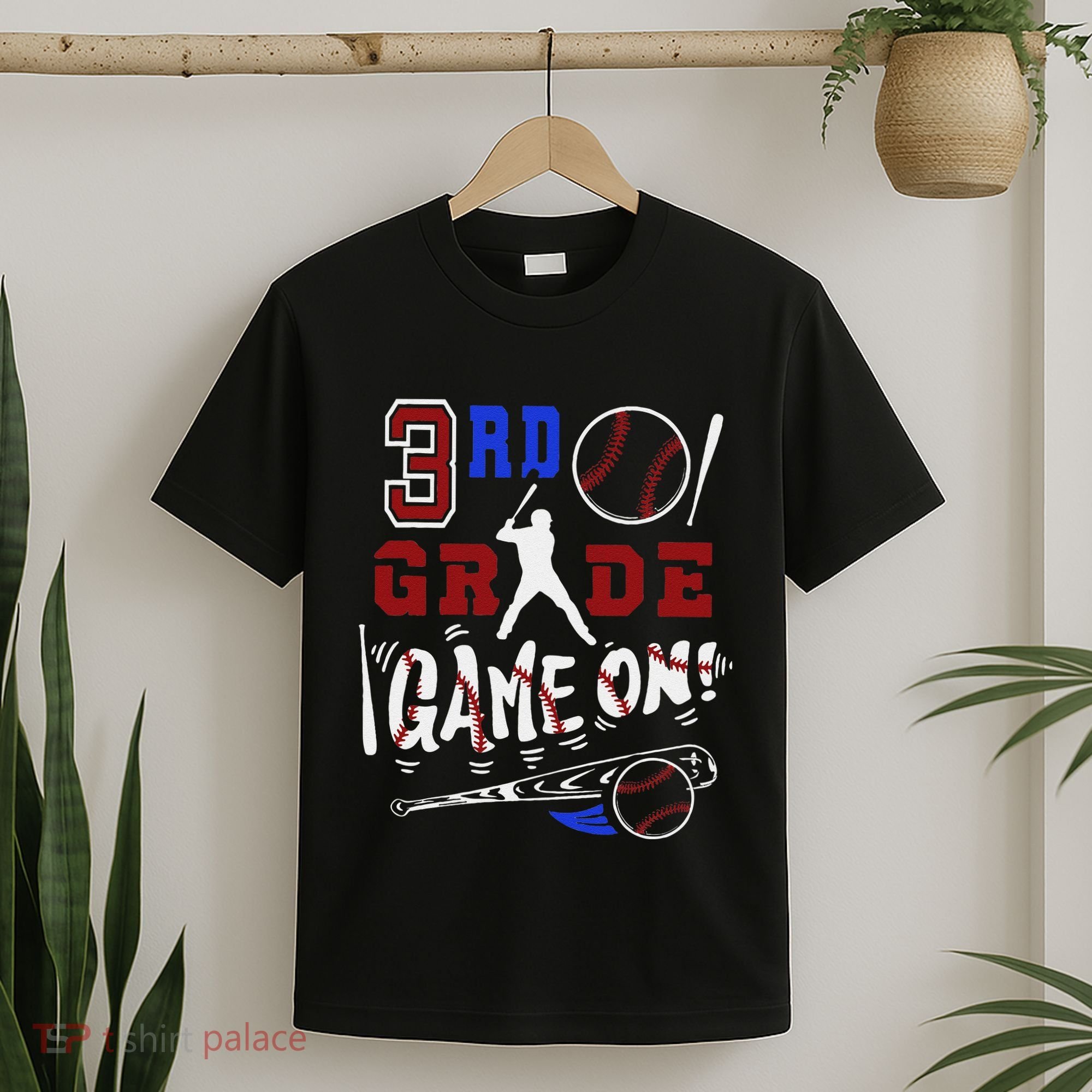 Funny Back To School Baseball Third Grade 3rd Grade Gift T-Shirt