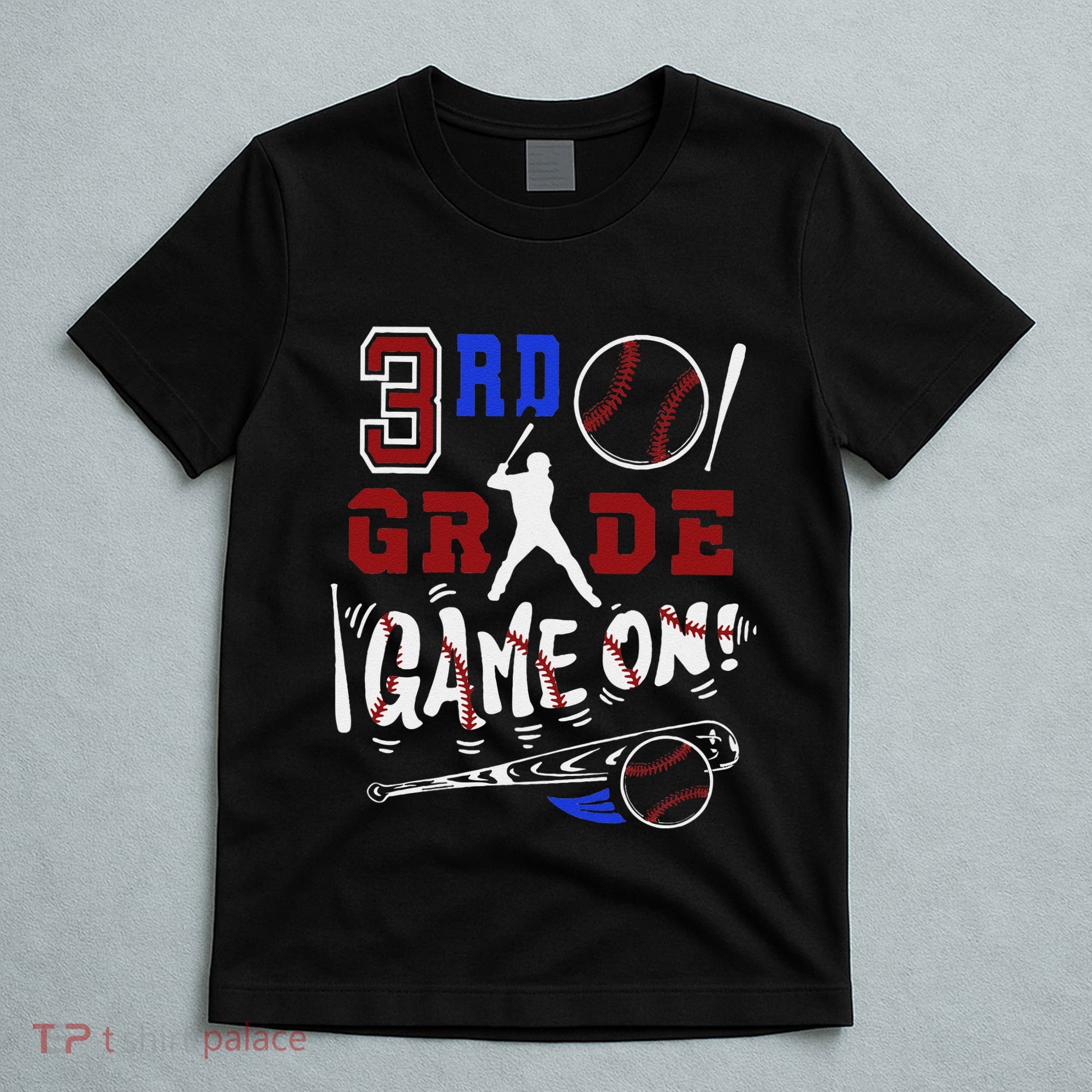 Funny Back To School Baseball Third Grade 3rd Grade Gift T-Shirt