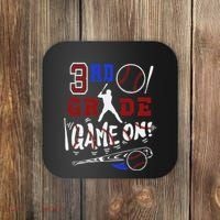 Funny Back To School Baseball Third Grade 3rd Grade Gift Coaster thumb 0