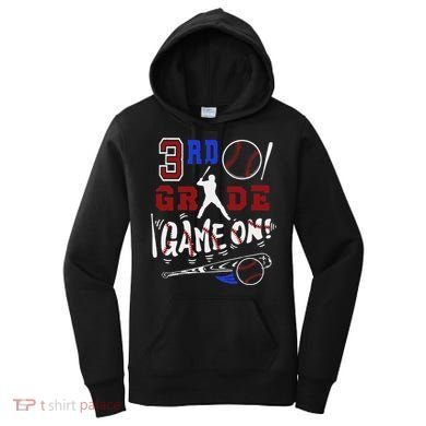 Funny Back To School Baseball Third Grade 3rd Grade Gift Women's Hoodie