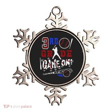 Funny Back To School Baseball Third Grade 3rd Grade Gift Ornament