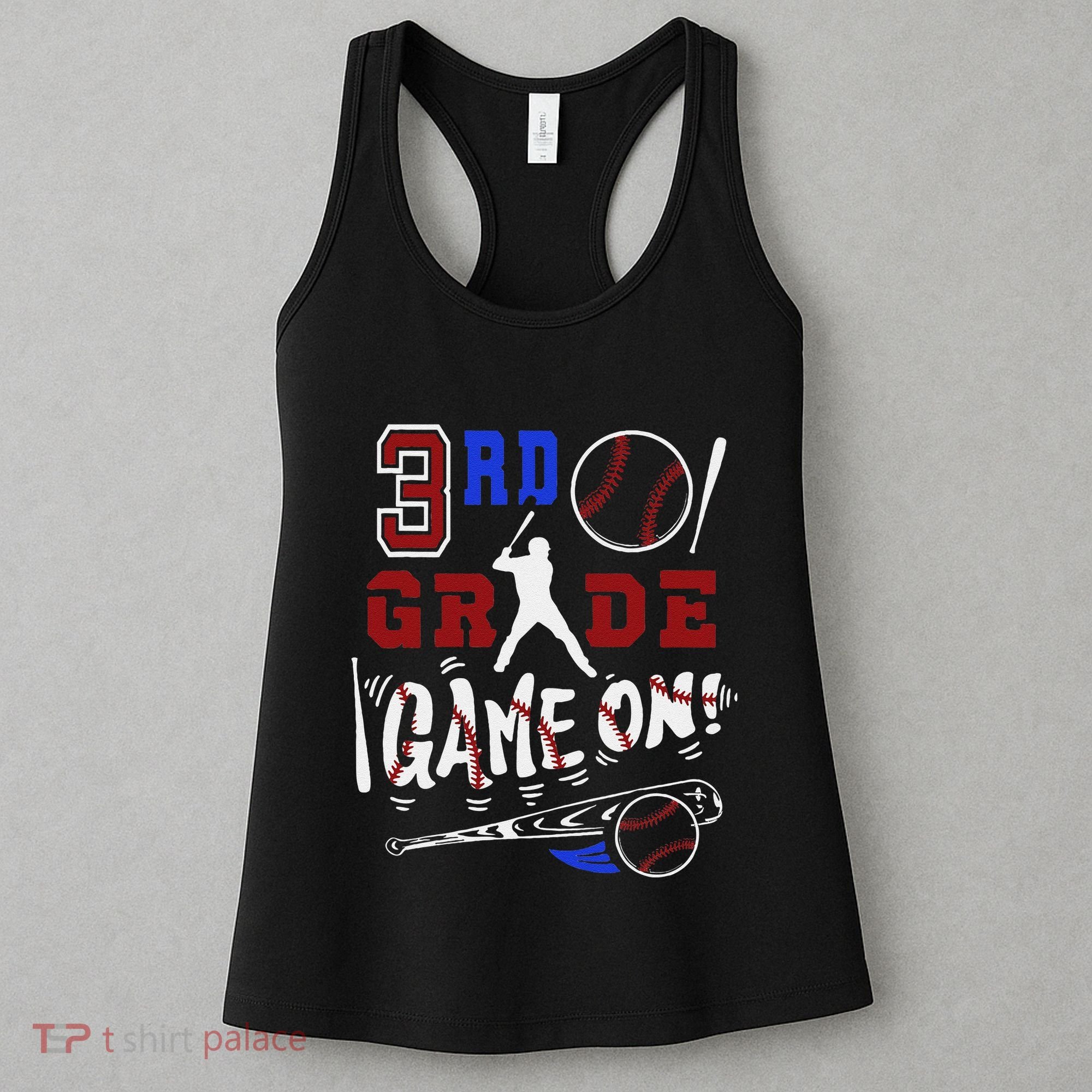 Funny Back To School Baseball Third Grade 3rd Grade Gift Women's Tank Top