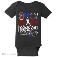 Funny Back To School Baseball Third Grade 3rd Grade Gift Baby Bodysuit thumb 0