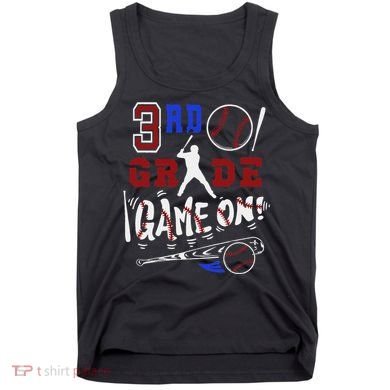 Funny Back To School Baseball Third Grade 3rd Grade Gift Tank Top