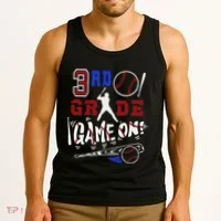 Funny Back To School Baseball Third Grade 3rd Grade Gift Tank Top thumb 3