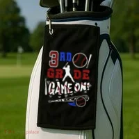 Funny Back To School Baseball Third Grade 3rd Grade Gift Golf Towel thumb 2