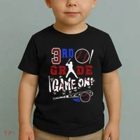 Funny Back To School Baseball Third Grade 3rd Grade Gift Toddler T-Shirt thumb 2