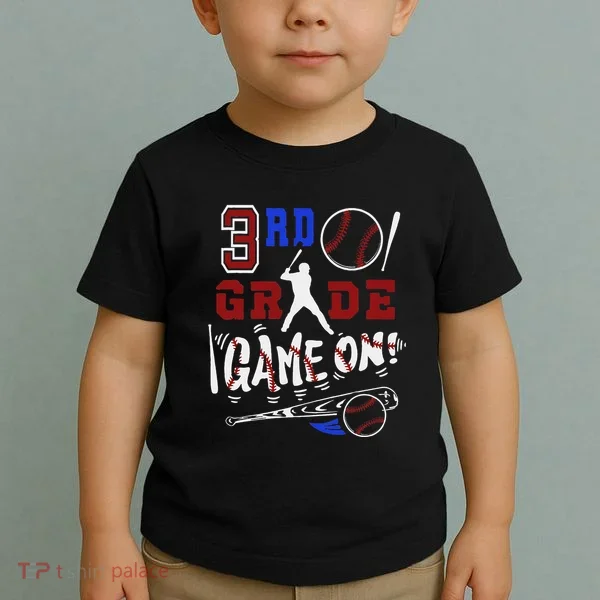 Funny Back To School Baseball Third Grade 3rd Grade Gift Toddler T-Shirt