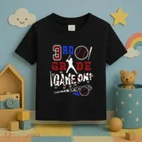Funny Back To School Baseball Third Grade 3rd Grade Gift Toddler T-Shirt thumb 3
