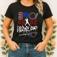 Funny Back To School Baseball Third Grade 3rd Grade Gift Women's T-Shirt thumb 2
