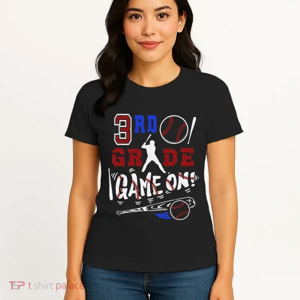 Funny Back To School Baseball Third Grade 3rd Grade Gift Women's T-Shirt